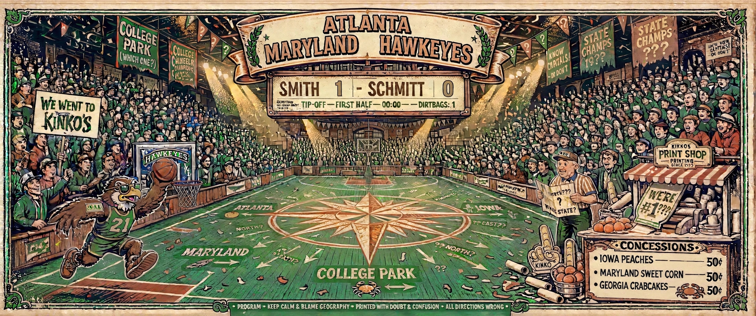 Atlanta Maryland Hawkeyes — Smith 1, Schmitt 0.